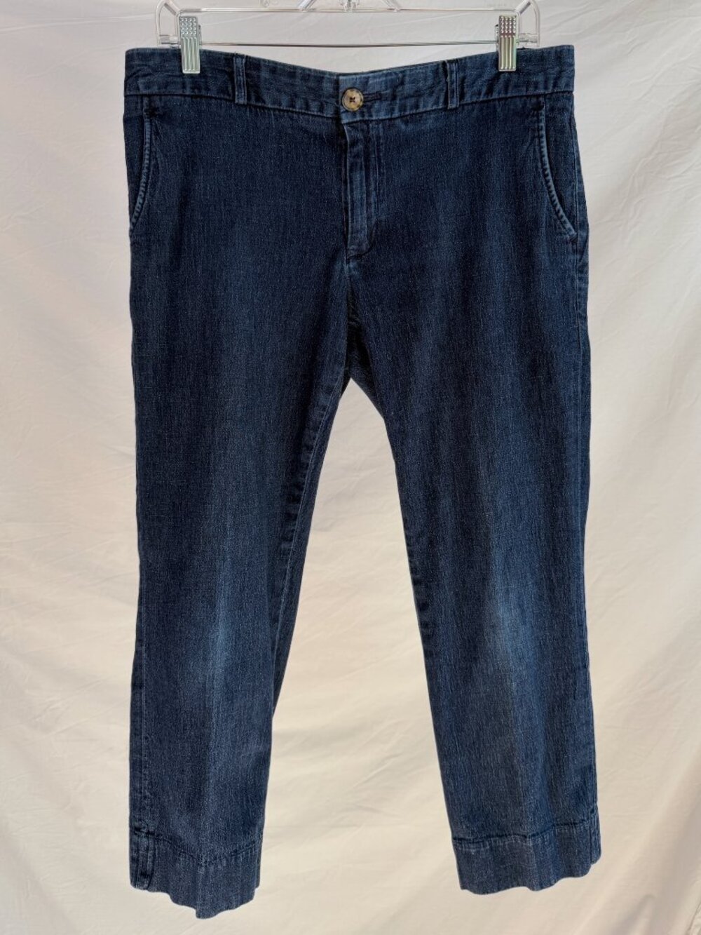 BANANA REPUBLIC Hampton Cotton Stretch Crop Denim Pants Size 10P